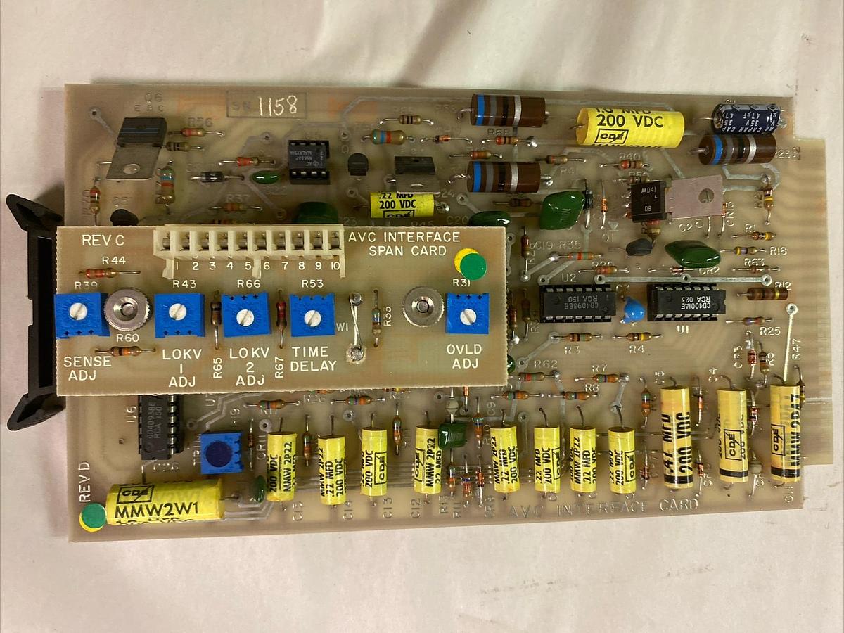 Used AVC,10122D,INTERFACE CARD, REV D