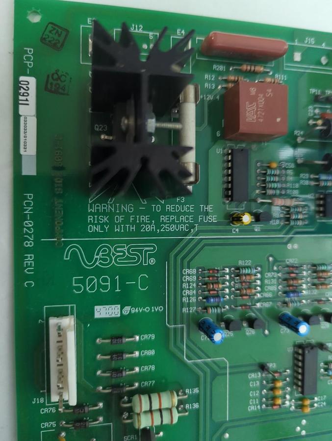 Used BEST TECHNOLOGY,5091-C,PCB ASSEMBLY PNC-0278 REV C PRE-OWNED