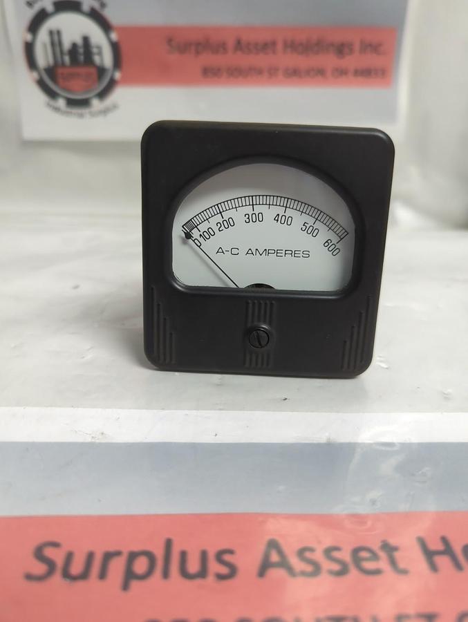 Used SIMPSONFS 5AAC,PRESSURE GAUGE 0-600 AC AMPRERES PRE-OWNED