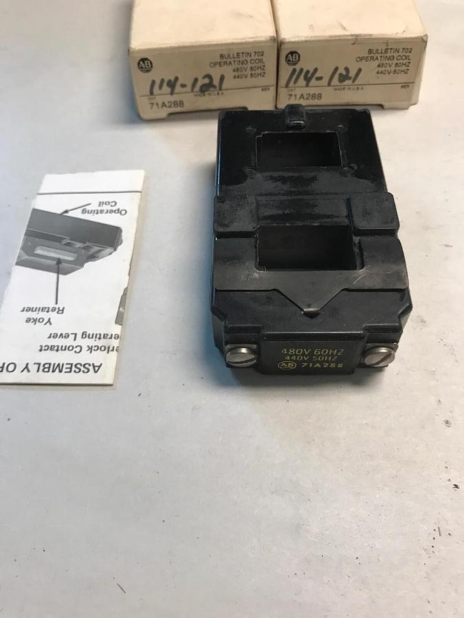 Allen Bradley,71A288,480V Operating Coil lot of 2