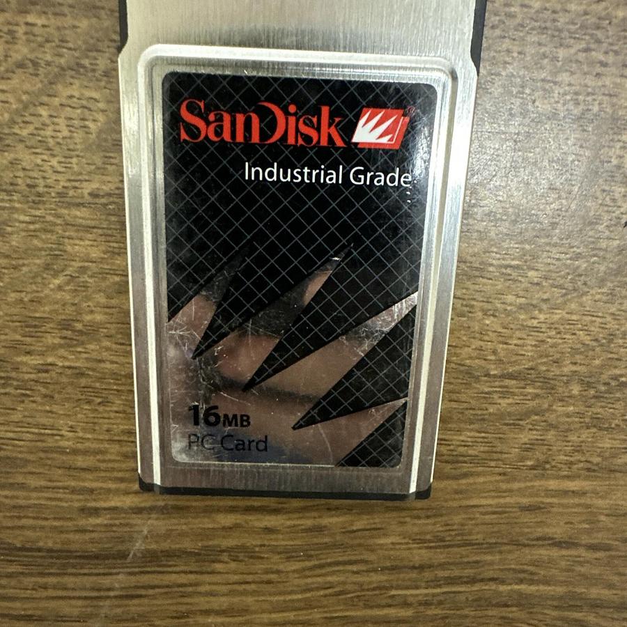 Used ScanDisk,SDP3B-16-201-80,Industrial Grade 16MB PC Card