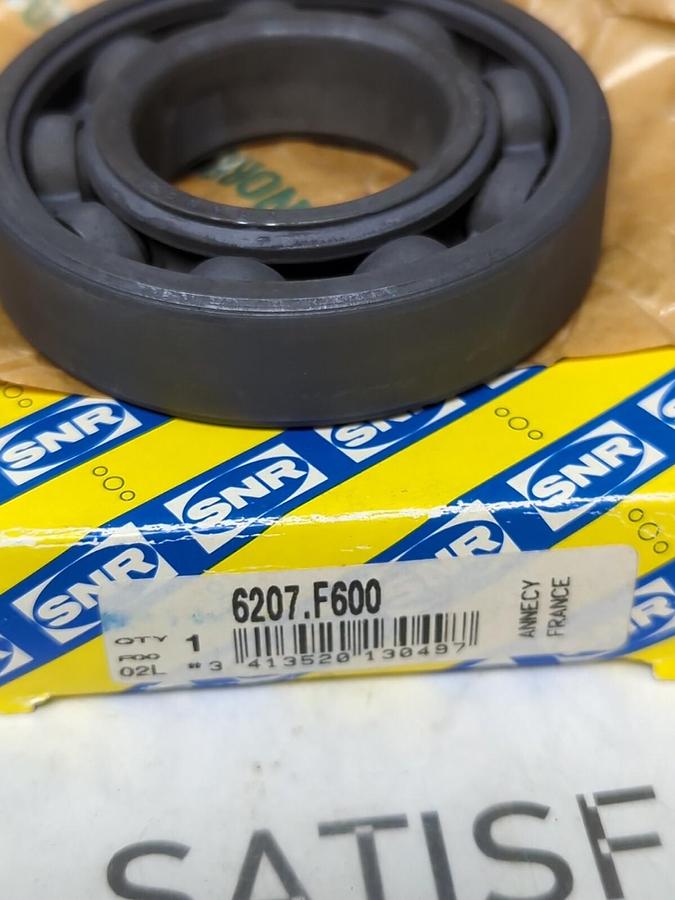 SNR,6207-F600,HIGH TEMPERATURE DEEP GROOVE BALL BEARING NOS