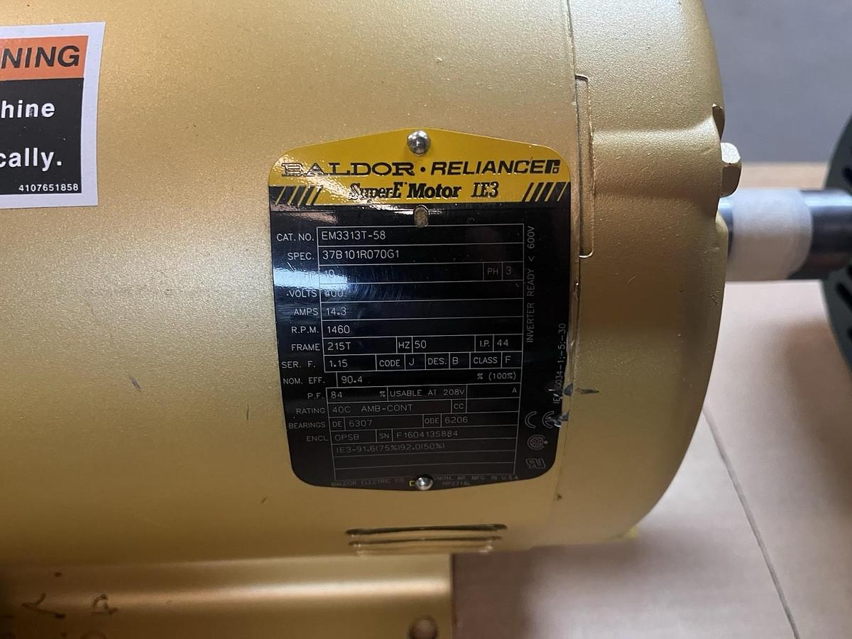 Used BALDOR,EM3313T-58,MOTOR 10HP 400V 3PH 1460RPM 215T