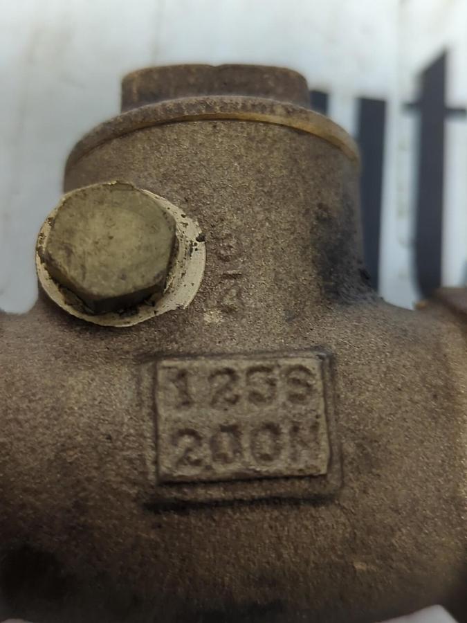 MILWAUKEE,125S,200WOG 3/4 INCH SWING CHECK VALVE NOS