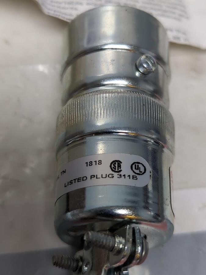 T&B RUSSELLSTOLL,8723R,MIDGET EVER-LOC CONNECTOR REV SVCE 20A 250VAC NOS