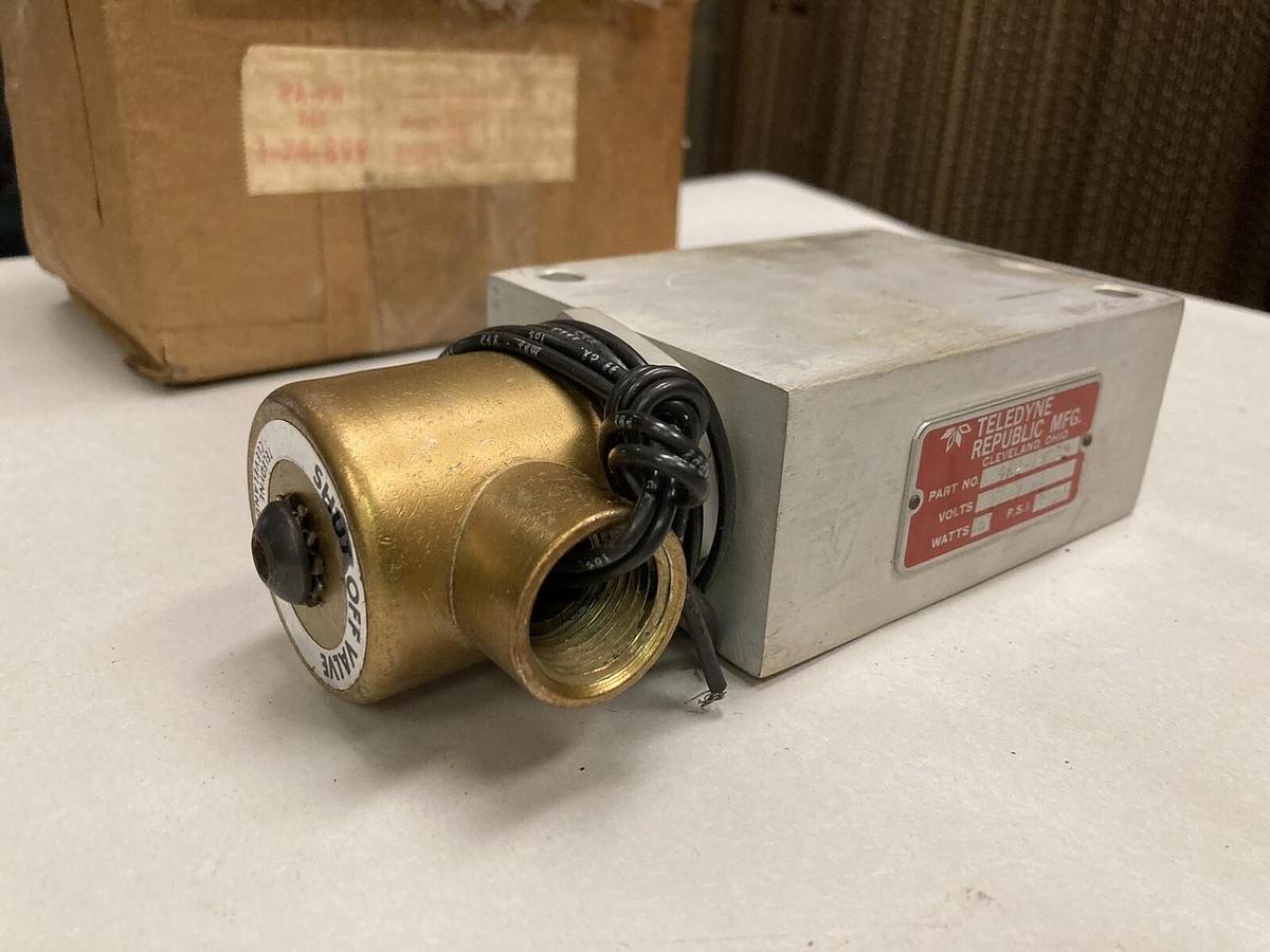 Used Teledyne Republic,961-A3/4D2,Solenoid Valve