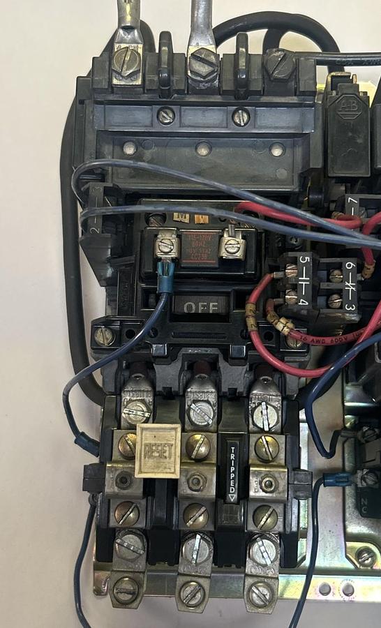 Used ALLEN BRADLEY,505-COD,REVERSING STARTER SIZE 2 45A 600V