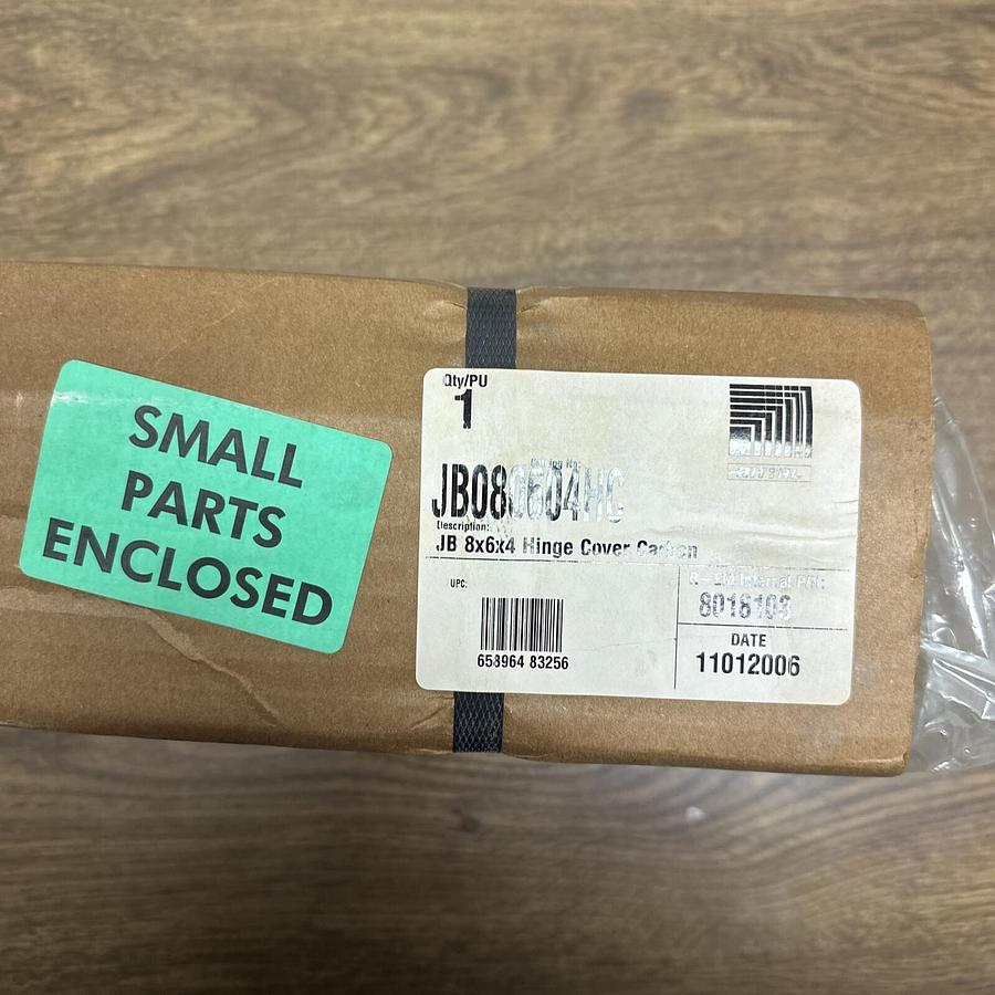 Used Rittal,JD080604HC,8x6x4 Hinged Cover Carbon