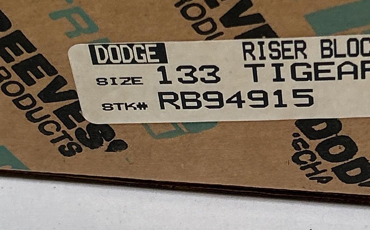 Used DODGE,RRB94915,RISER BLOCK KIT 133 TIGEAR NOS