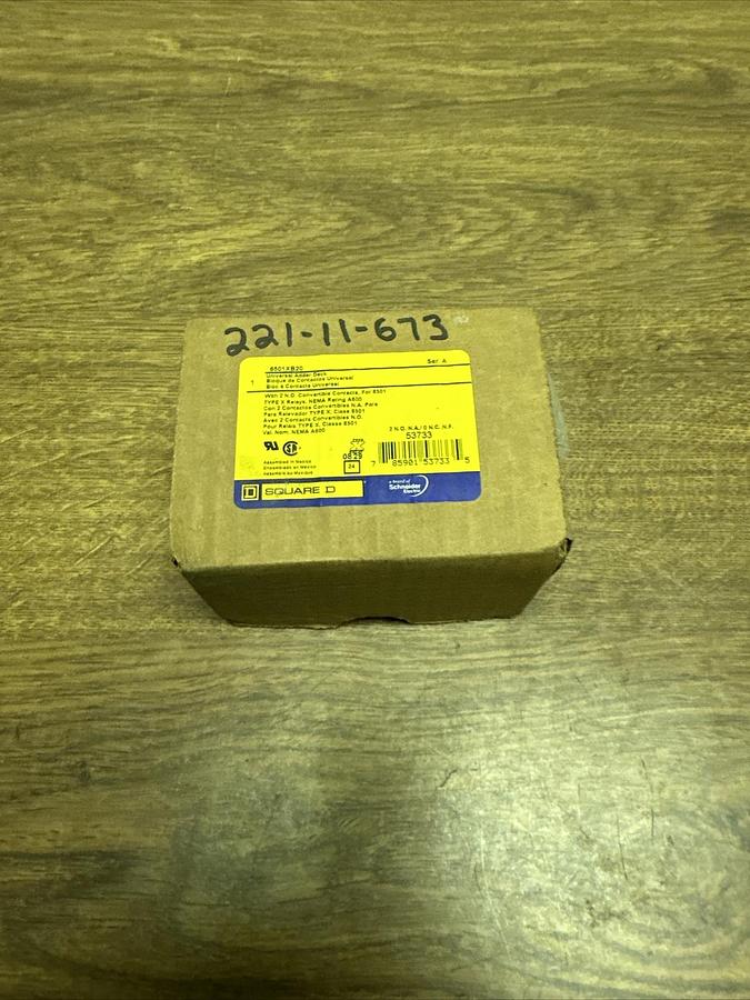 Used Square D,8501XB20,Universal Adder Deck