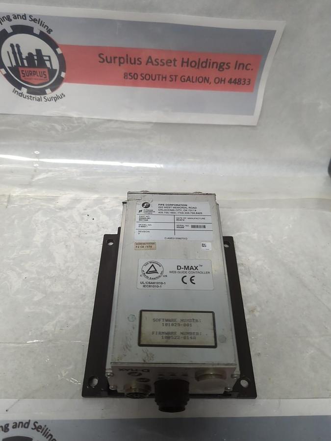 Used FIFE,200926-001,D-MAX WEB GUIDE CONTROLLER SOFT:101029-001 FIRM:100522-014R USED