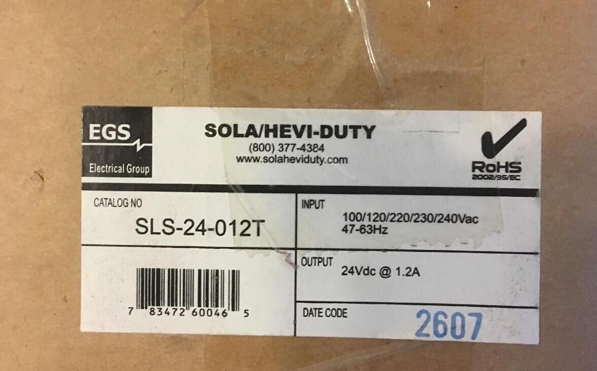 Sola,SLS-24-012T,Hevi-Duty Power Supply