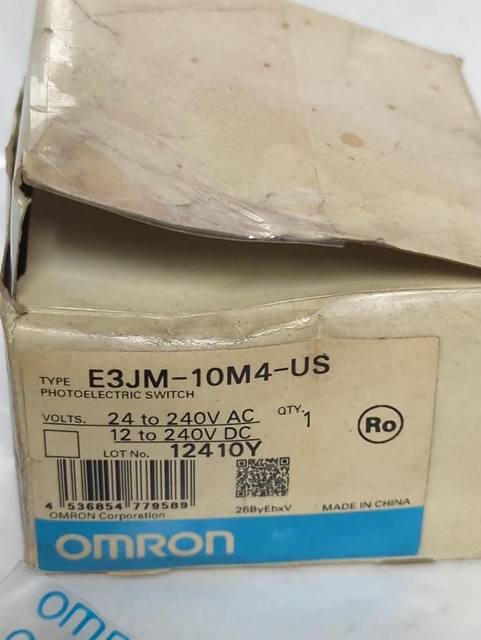 OMRON,E3JM-10M4-US,PHOTOELECTRIC SWITCH 24 TO 230 VAC NOS