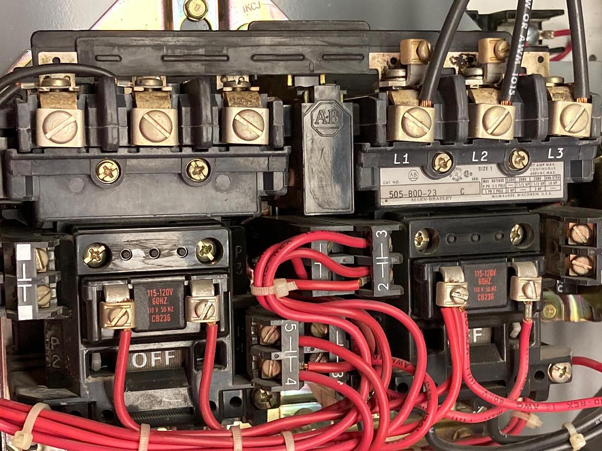 Used Allen-Bradley,2106B,Size 1 Fused MCC 20 Inch Reversing Starter Feeder Bucket