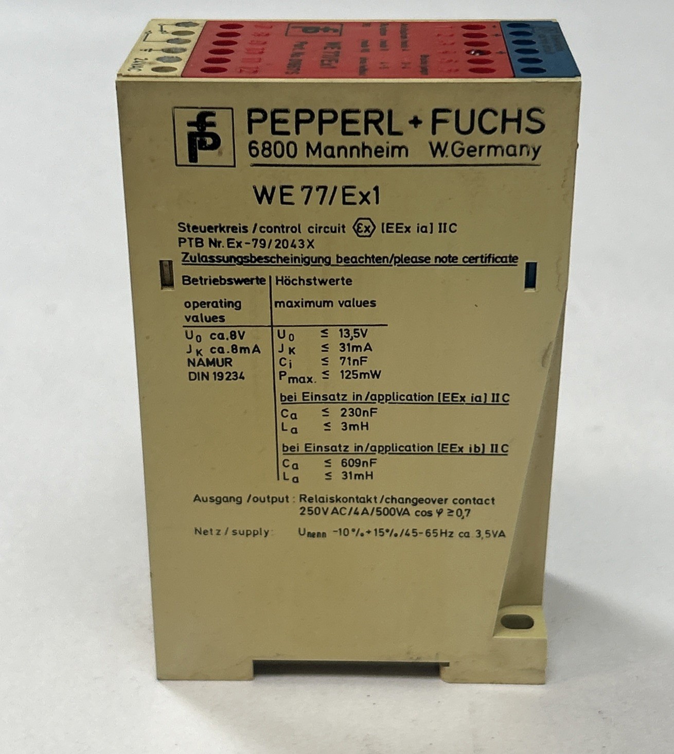 Used PEPPERL FUCHS,01667S,SWITCH AMPLIFIER RELAY