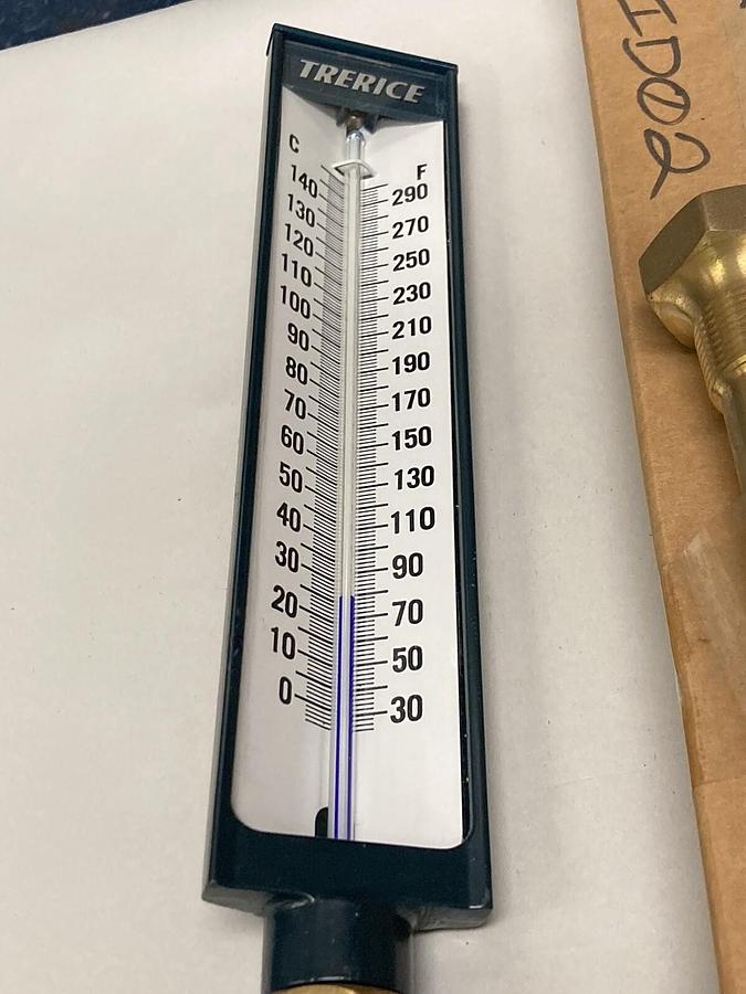 Trerice,BX1140048,Thermometer Stem 8 Inch 30-300F