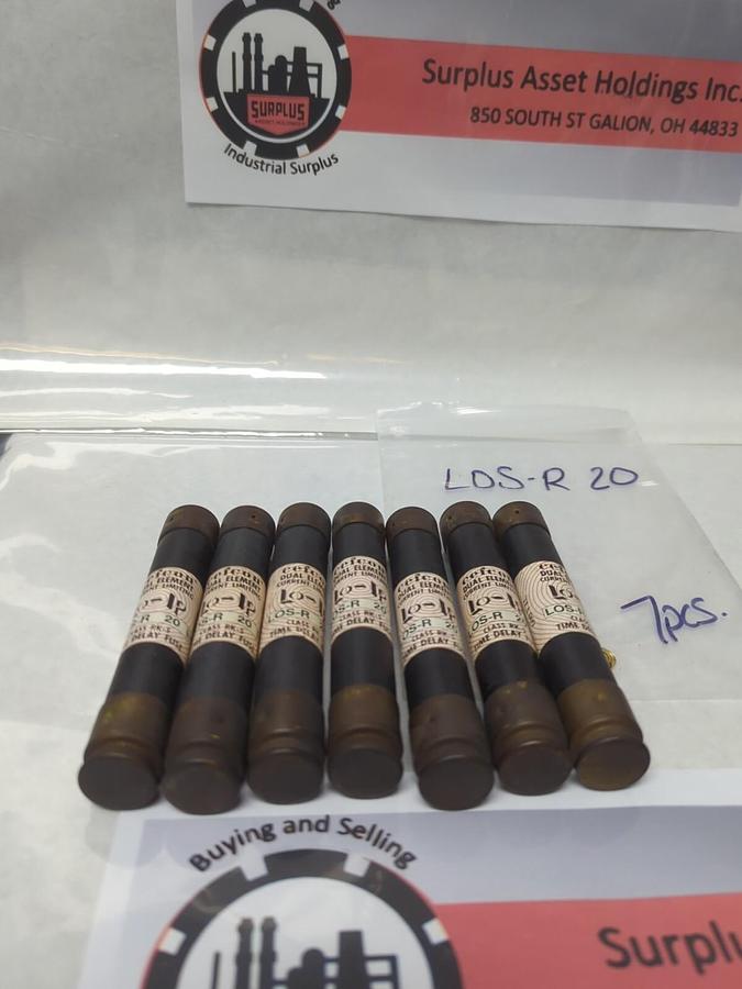 Used CEFCON,LOS-R-20,CLASS RK-5 20 AMP FUSE LOT OF 7 PRE-OWNED