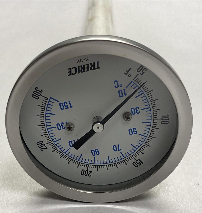 Trerice,B8321806,Bi-Metal Thermometer 18 INCH Stem NOS