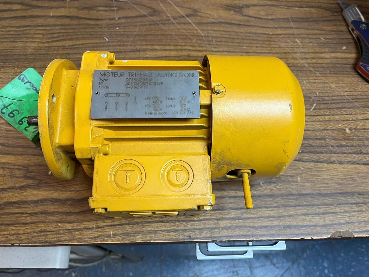 Used SEW EURODRIVE,DT63K4B03HR,MOTOR .12kW 440/460V 3PH