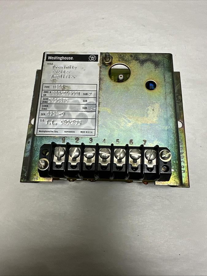 Westinghouse,M300,Proximity Exciter Amplifier 589C945G01