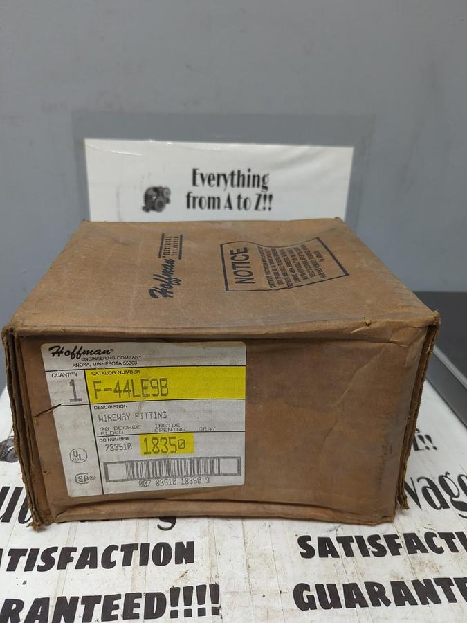 HOFFMAN,F-44LE9B,WIREWAY FITTING  90° ELBOW  INSIDE OPENING NOS