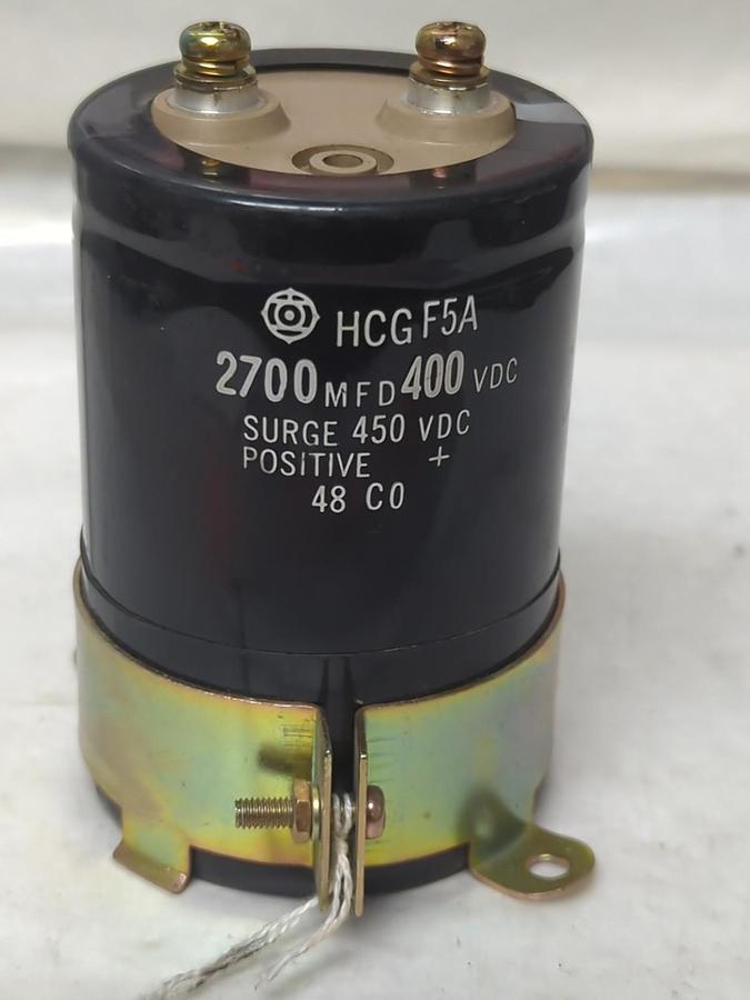Used HITACHI,HCG F5A,CAPACITOR 2700MFD 400VDC PRE-OWNED