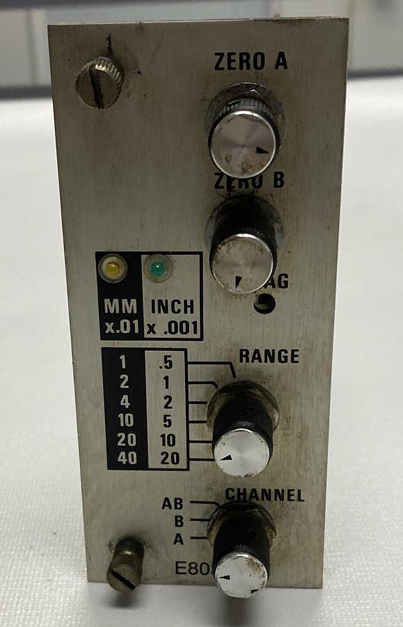 Used EDMUNDS GAGES,E8032,PLC MODULE