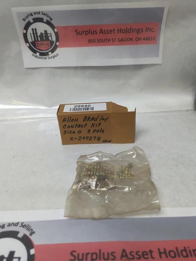 ALLEN-BRADLEY,X-247278,SIZE 0 CONTACT KIT 3-POLE NOS