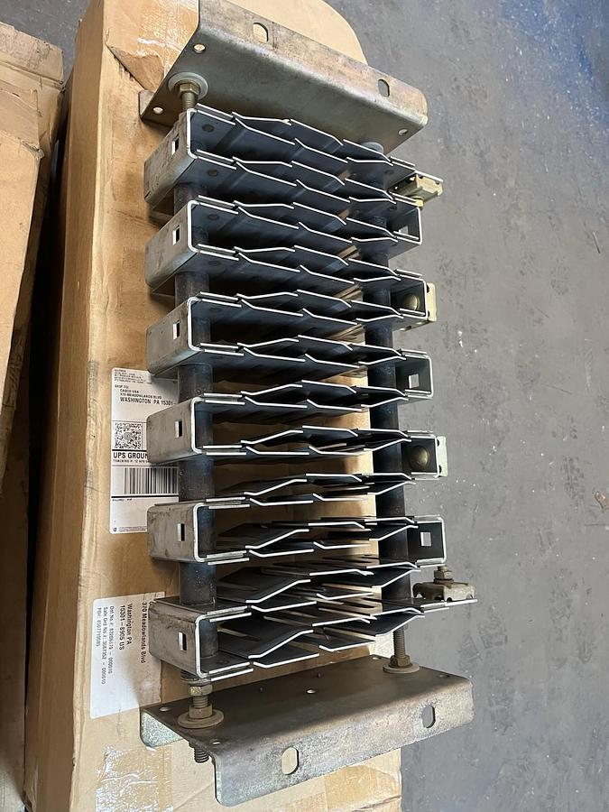 GE,9141A-002A102,PUNCHED STEEL GRID RESISTOR .062 OHMS 312 AMPS