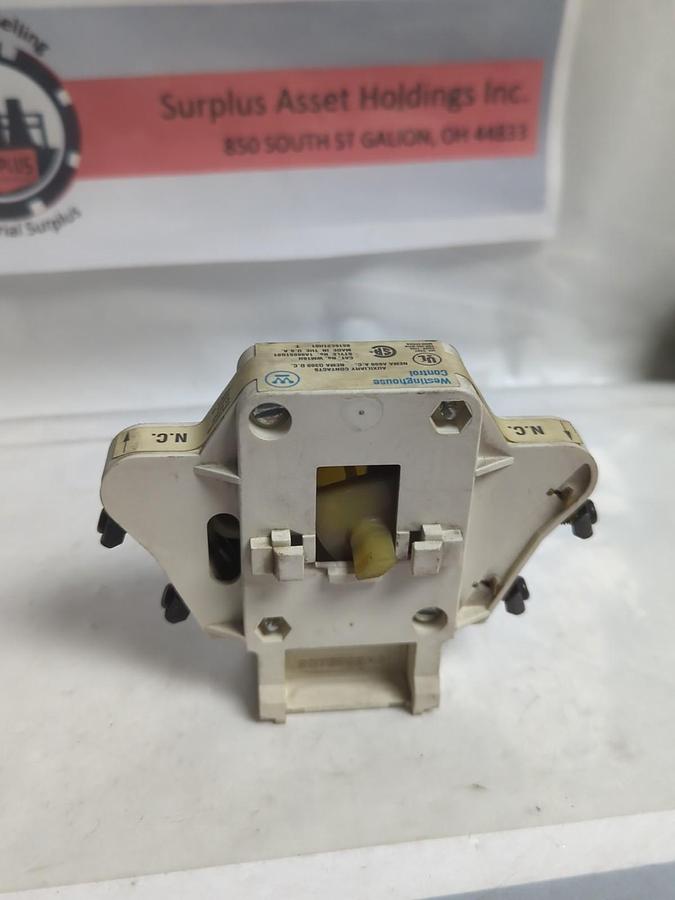Used WESTINGHOUSE,WM16H,STYLE 1A96651G01,AUXILIARY CONTACTPRE-OWNED