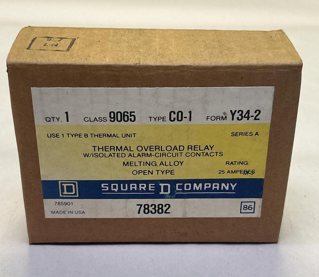SQUARE D,9065C0-1,THERMAL OVERLOAD RELAY NOS