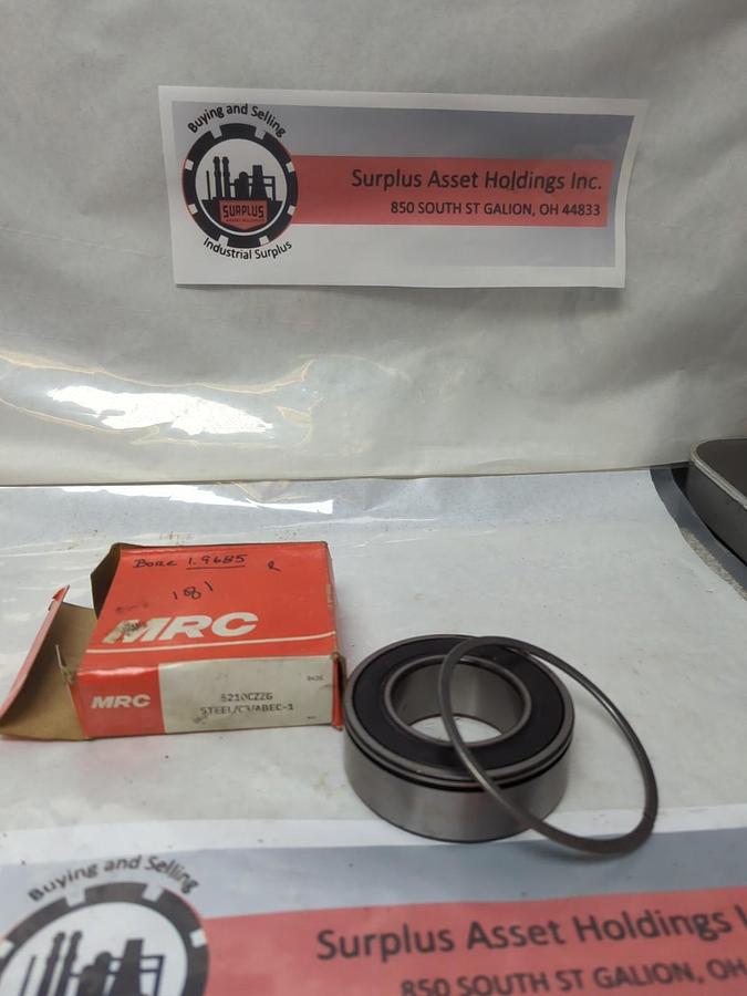 Used MRC,5210CZZG,BALL BEARING WITH SNAP RING PRE-OWNED