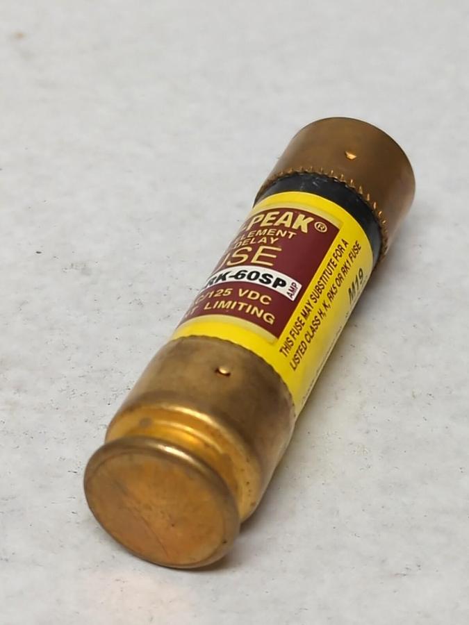 Used COOPER BUSSMANN,LPN-RK-60SP,LOW-PEAK 60 AMP FUSE PRE-OWNED
