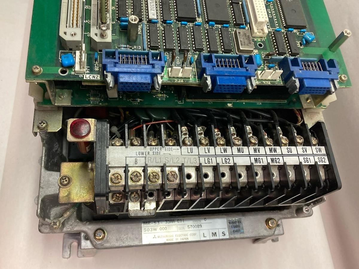 Used Mitsubishi,MR-S3-33AA-E01,Servo Drive Unit Version C 503W 000