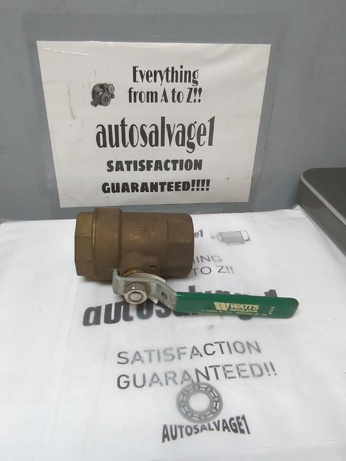 WATTS,9126 ,1-1/2 IN BRONZE BALL VALVE 600WOG NOS