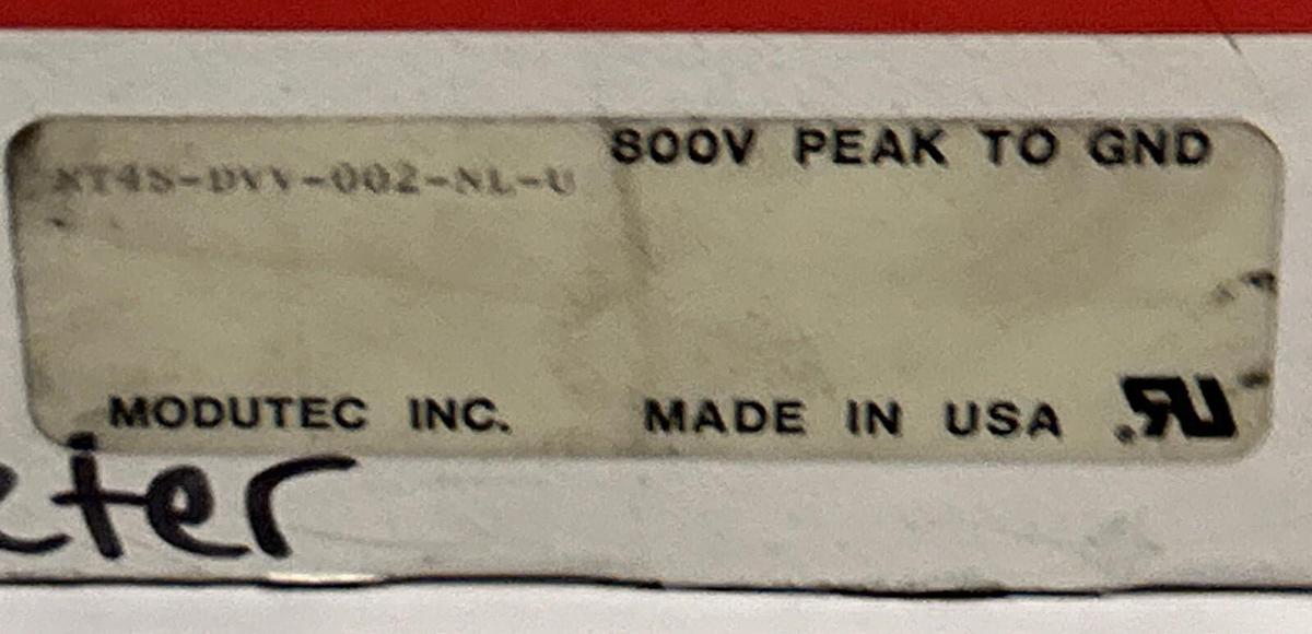 MODUTEC,KT4S-DVV-002-NL-U,PANEL METER 0-2 DC VOLTS NOS