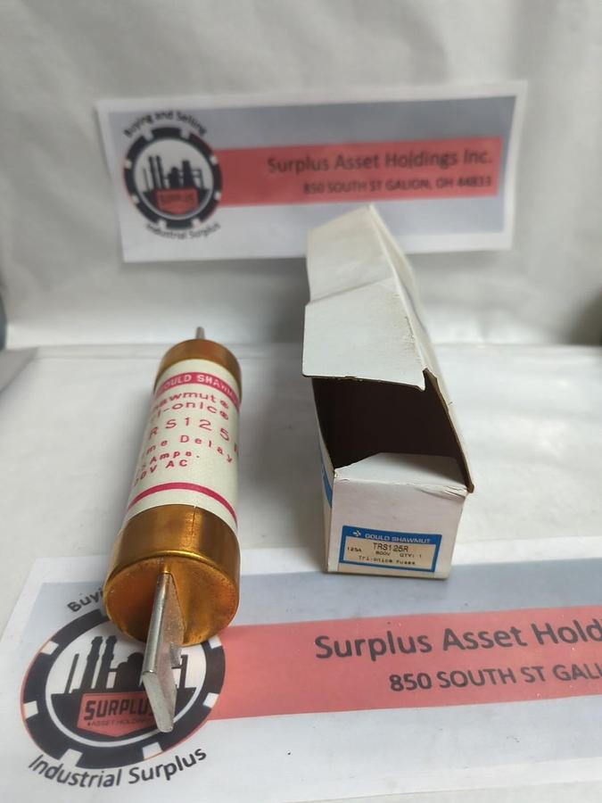 GOULD SHAWMUT,TRS125R,TRI-ONIC 125 AMP FUSE NOS