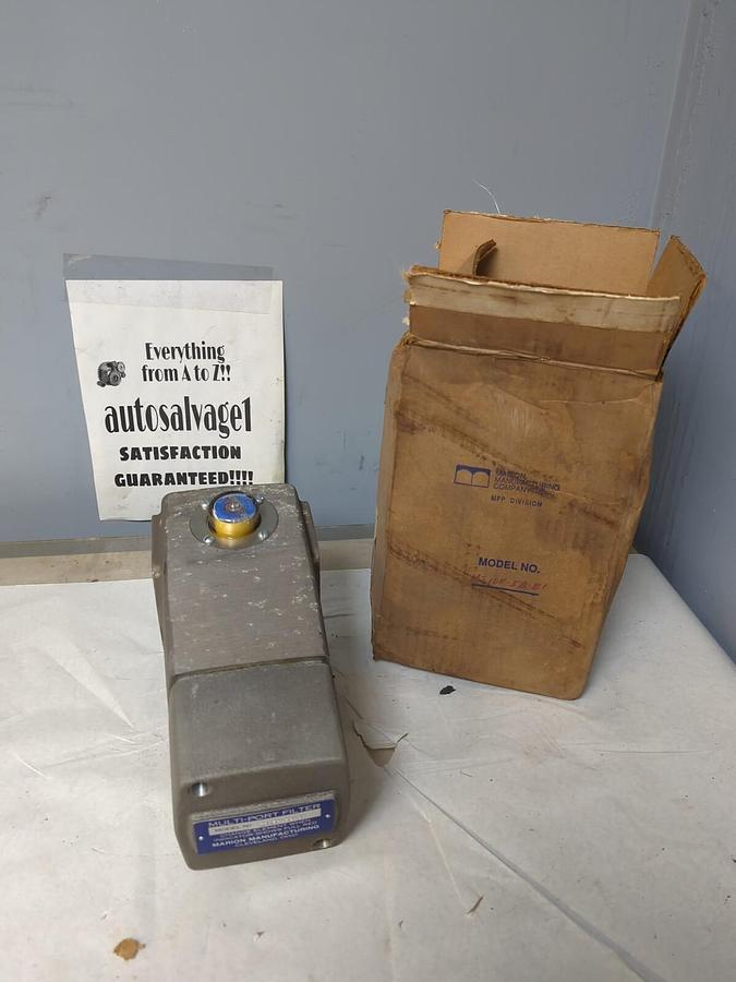 MARION MANUFACTURING,MS10F-5B-B1,MULIT-PORT FILTER NOS