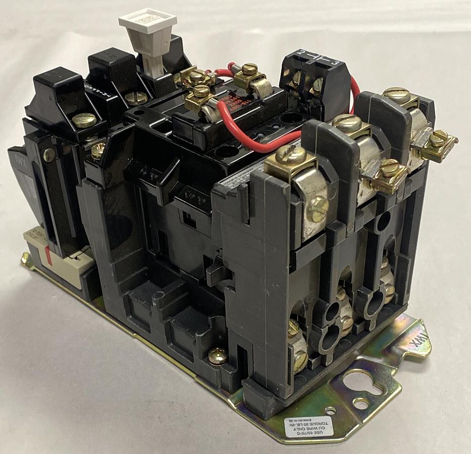 Used ALLEN BRADLEY,509-A0D,SER B STARTER NEMA SIZE 0 18 AMP 600V