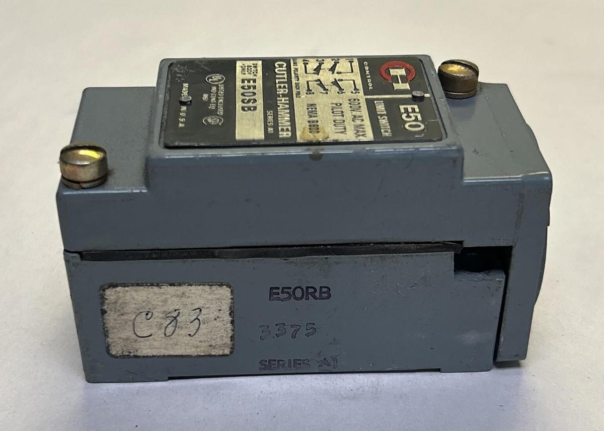 Used CUTLER HAMMER,E50SB,LIMIT SWITCH BODY ONLY
