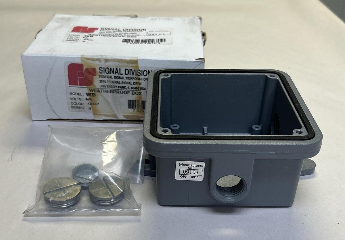 FEDERAL SIGNAL,WB,WEATHERPROOF BOX NEW