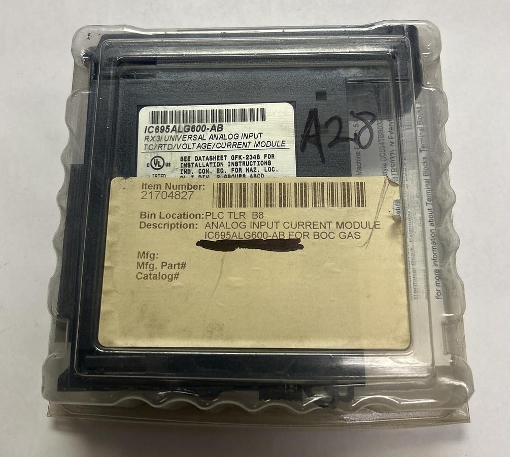 Used GE FANUC,IC695ALG600 / IC695ALG600-AB RX3I,UNIVERSAL ANALOG INPUT MODULE NEW
