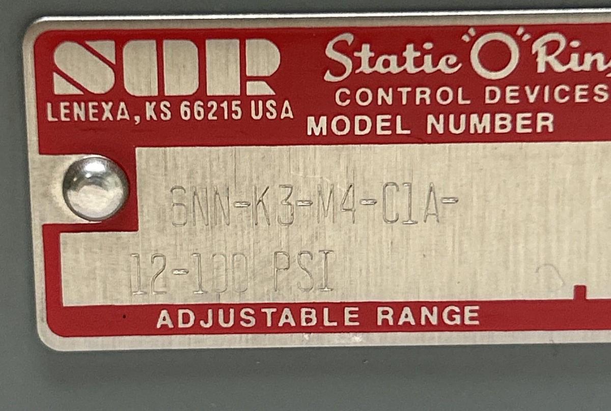 SOR,6NN-K3-M4-C1A-12-100,PRESSURE SWITCH NOS