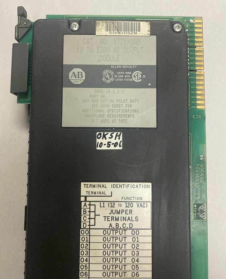 Used Allen-Bradley,1771-0AD,Output Module
