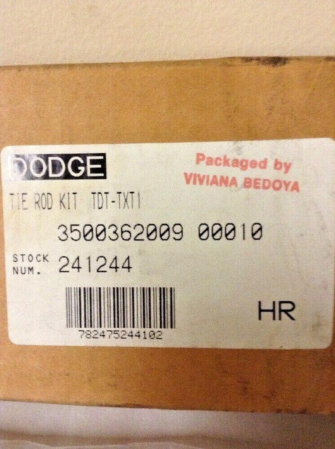 Baldor,TDT-TXT1 241244, Dodge Tie Rod Kit