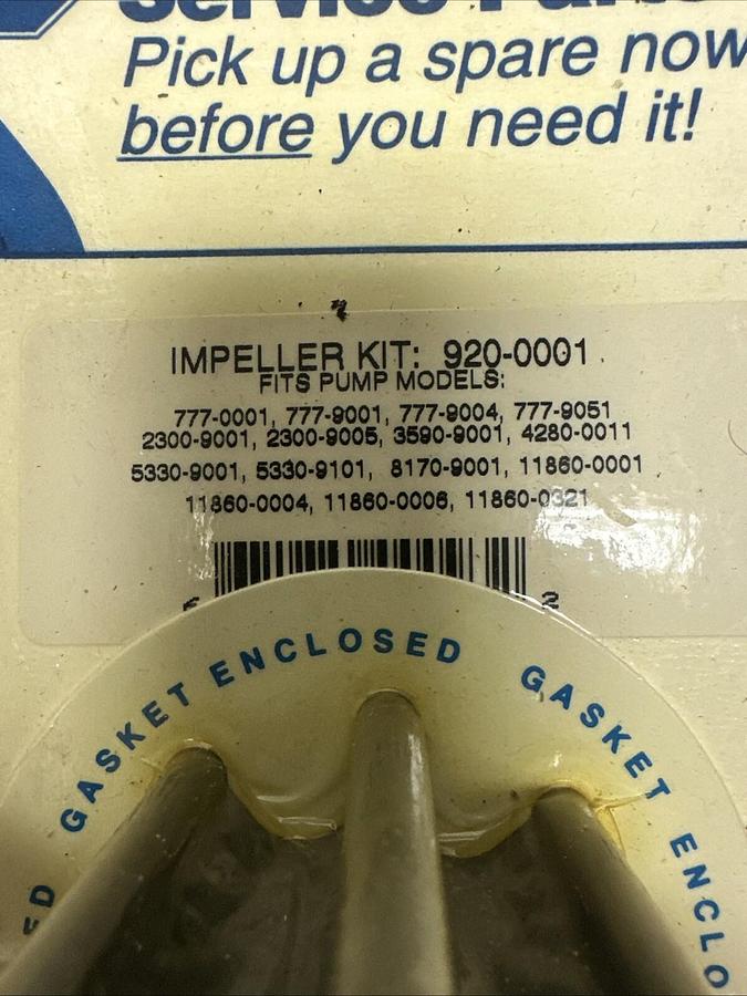 Used Jabsco,920-0001,Impeller Kit