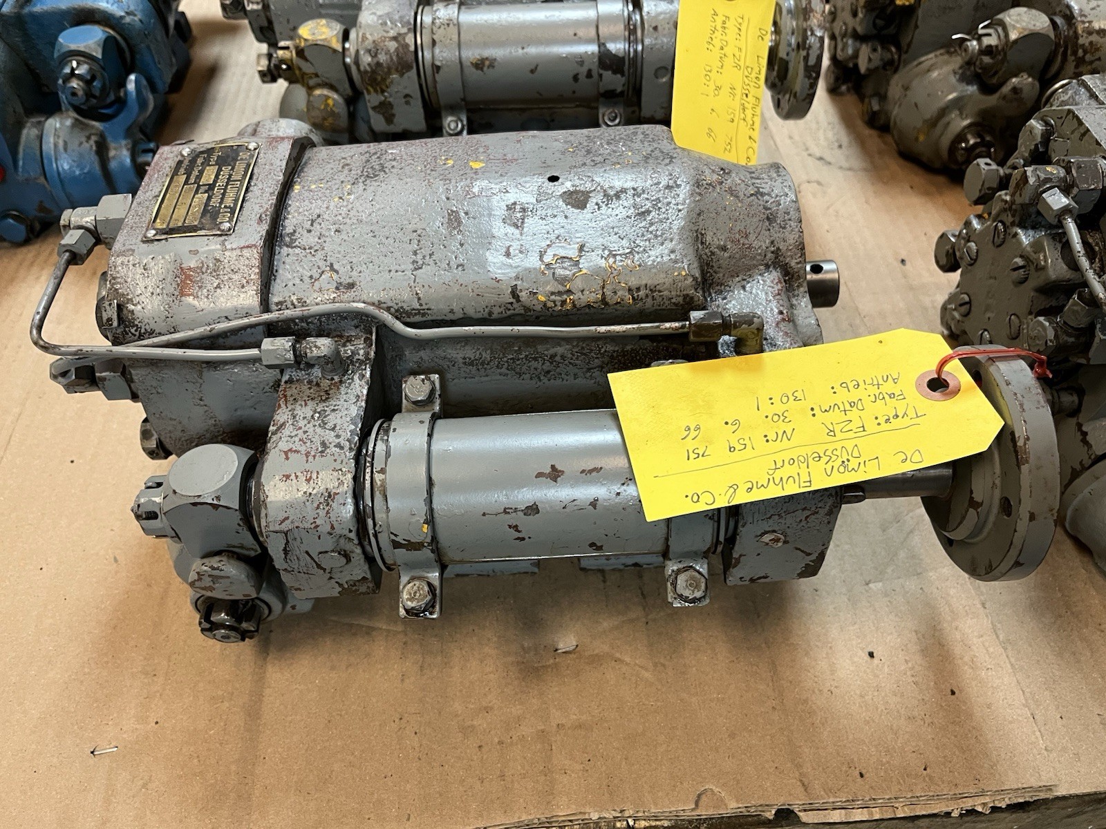 Used DE LIMON FLUHME,FZR 159-751,CENTRAL GREASE PLUNGER PUMP