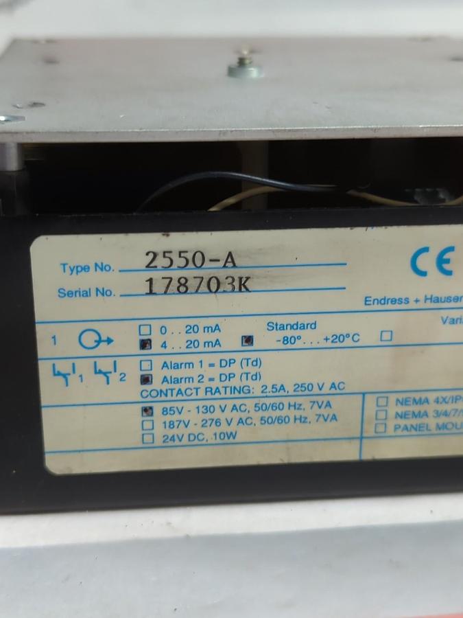 Used ENDRESS+HAUSER,2550-A,ANALYZER 85V-130V AC 50/60HZ 7VA PRE-OWNED