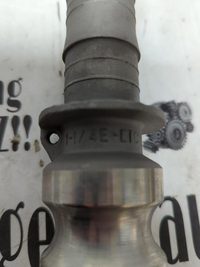 EVER-TITE,1-1/4E-ETC,316SS CAM & GROOVE QUICK CONNECT FITTING NOS