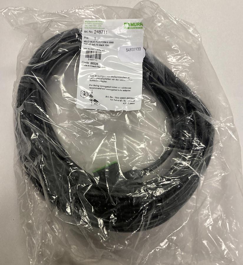 Used MURR ELEKTRONIK,248711 MSUD,VALVE PLUG FORM A NEW